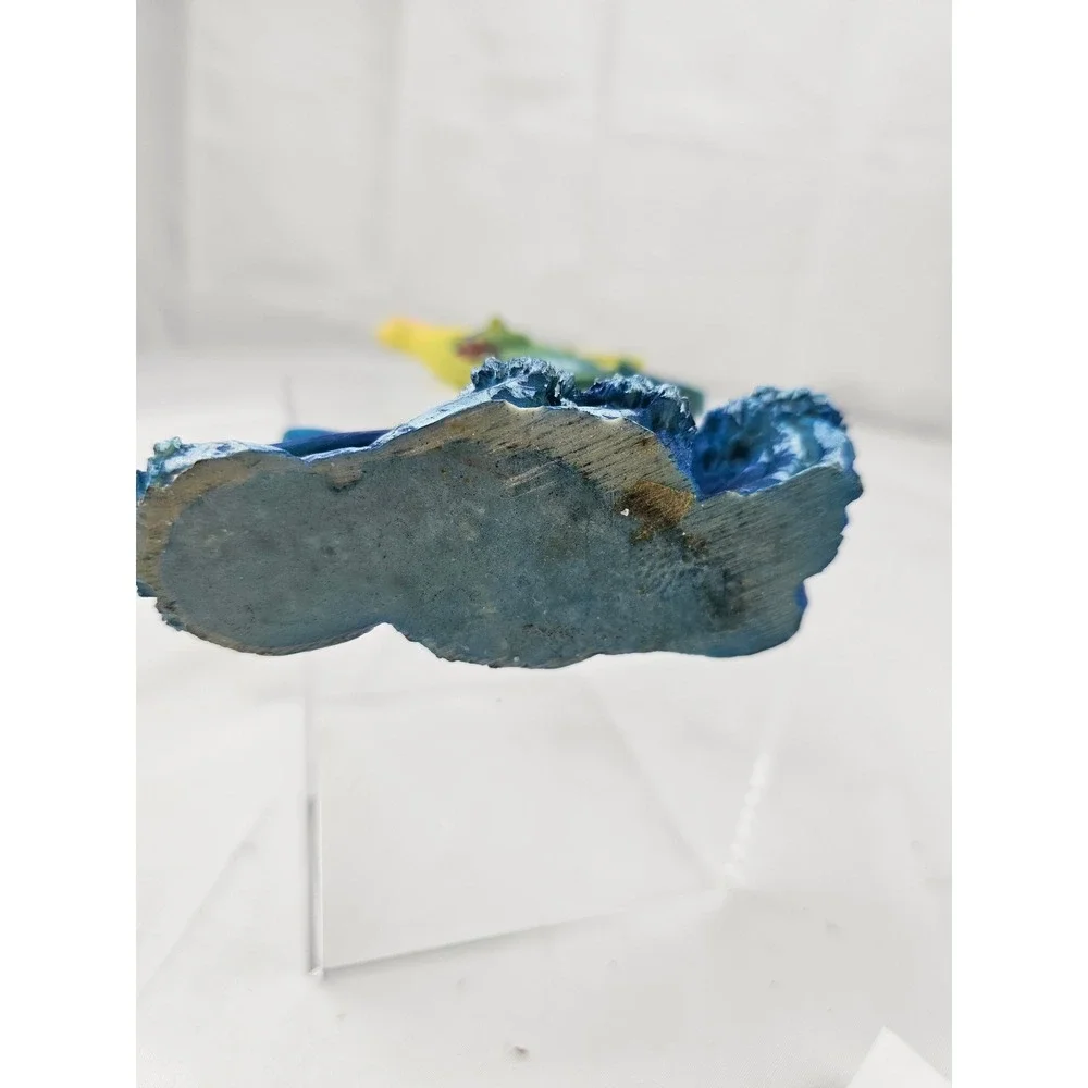 Dolphin Sculpture Ocean Sea Life Art Coastal Decor‎ Beachy Palm Tree